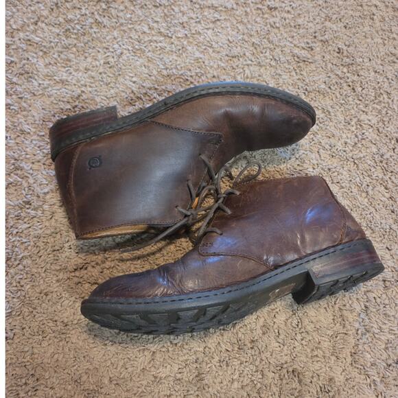 Born chukka boots leather brown lace up dress casual shoes mens 10 main image 9